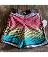 Boys Size XS 4-5 Wonder Nation Gradient Check Swim Trunks Board Shorts Q... - $15.00