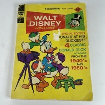 Whitman WALT DISNEY COMICS DIGEST 1973 #44 DONALD DUCK Huey Dewey Louie VTG - $5.83