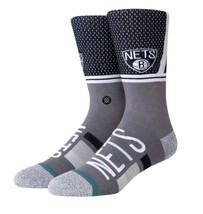 Stance Mens M (6-8.5) Brooklyn Nets Shortcut 2 Infiknit Casual Crew Socks - $13.97