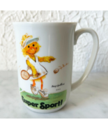 Suzy&#39;s Zoo Super Sport Tennis Duck Vintage 1970s Coffee Tea Cup Suzy Spa... - $14.20