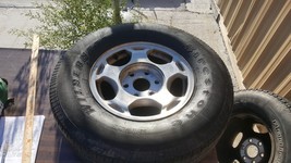 LOCAL PICKUP 16&quot; 265/70R16 CHEVY GM FORD FIRESTONE SILVER WHEELS RIMS  6... - $59.72 CAD