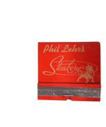 Vintage Matchbook Phil Lehr&#39;s Steakery  Restaurant San Francisco CA Unst... - $270.93 MXN