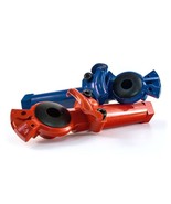 MAXXGRIP POWDER-COATED LONG GLADHAND SET SERVICE &amp; EMERGENCY RED &amp; BLUE ... - $29.99