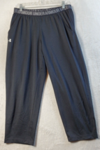 Under armour Capri Pants Mens Size Medium Black Pockets Elastic Waist Pull On - £11.89 GBP