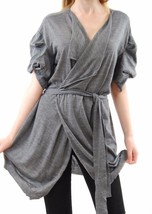 HAMISH MORROW Womens Cardigan Exclusive Design Grey Size L 20130 - £561.82 GBP