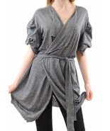 HAMISH MORROW Womens Cardigan Exclusive Design Grey Size L 20130 - £557.67 GBP