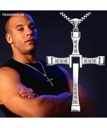 Fast And Furious Dominic Toretto Cross Pendant Necklace Vin Diesel Jewelry Gift - £3.53 GBP