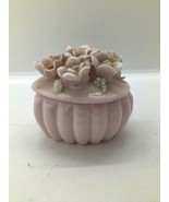 Vintage Delicate Lenwile Ardalt  Flower  &#39;Burst&#39; Trinket Box - $11.88