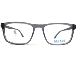 Robert Mitchel Eyeglasses Frames RM8007 GR Clear Gray Gunmetal Square 55... - £52.07 GBP