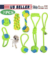 7Pack Durable Rope Chewy Toys For Dog Teething Cleaning Training Relieve... - $34.99