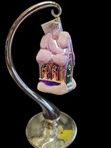 Christopher Radko 1995 “Midnight Mass” Glass Church Ornament 95-913-2 Pink - $922.69 MXN