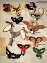 Plastic Canvas Halloween Party Mask Parade Bat Dragon Gator Fire Ant Patterns - £11.18 GBP