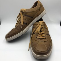 Reaction Kenneth Cole Men's Brown Leather Sprinter Sneakers Size 11.5 - $31.68