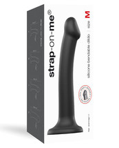 Strap On Me Silicone Bendable Dildo Medium Black - £52.48 GBP