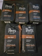 5 Bags Peet&#39;s Coffee Dark Roast Ground Coffee - French Roast 10.5 Ounce ... - $39.60