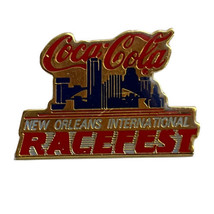 Coca-Cola New Orleans International Racefest Race Car Racing Lapel Hat Pin - $9.95