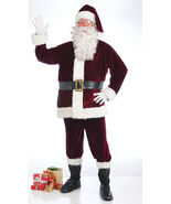 FORUM DELUXE CRIMSON VELVET SANTA SUIT COMPLETE CHRISTMAS COSTUME 69675 XL - $1,260.46 MXN