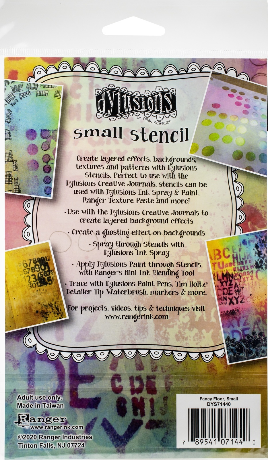 Dyan Reaveley&#39;s Dylusions Stencils 5&quot;X8&quot;-Fancy Floor - $9.11