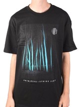 Primitive Apparel Negro Azul Huelga Estampado Hombres Camiseta Gráfica Nwt - $22.28