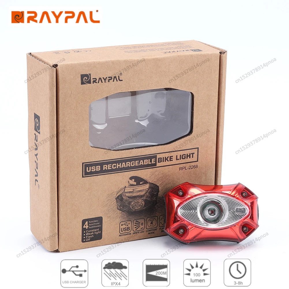 Raypal Cycling Bicycle Front Rear Light Bike USB Charge Headlight Light MTB - £13.95 GBP+