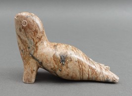 Vintage Canadian Eskimo Hand Carved Inuit Art Soapstone Seal Figurine Sc... - $137.99