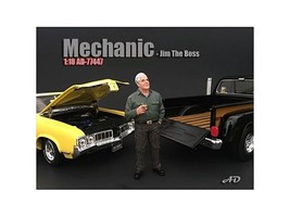 Mechanic Jim The Boss Figurine for 1/18 Scale Models by American Diorama - £16.21 GBP