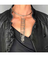 OOAK ! HUGE Long Kinetic Silver Pendant Necklace 1970s - $1,800.55 CAD