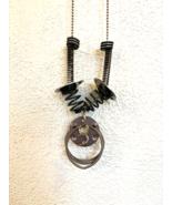 Artisan Made Hardware Necklace on Ball Chain - €20,54 EUR