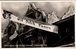 Curacao Netherlands Antilles RPPC  Koremans Old Dutch Tavern Postcard A24 - £15.85 GBP
