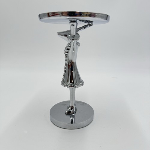 Pottery Barn Reindeer Pedestal Soap Holder Tray Metal Holiday Chromatic Metal Item image 7