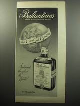1954 Ballantine's Scotch Ad - The crest of Quality - $18.49