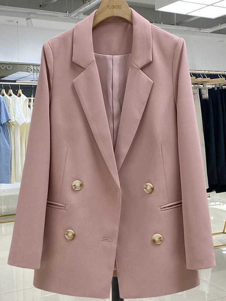 UNXX Pure Color British Style Professional Suit Jacket Ladies Autumn Casual Drap - £233.15 GBP