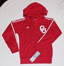 NWT YOUTH SIZE NCAA OKLAHOMA UNIVERSITY SOONERS PLACKET PULLOVER HOODIE ... - £11.78 GBP