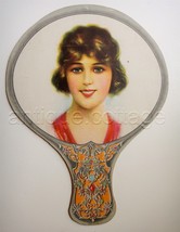 antique TASTELLS ICE CREAM ADV HAND FAN ravenwood mi SHUNK MILLIGAN art ... - £54.56 GBP