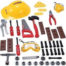 Kids Handyman Tools Toy Set, 52 PCS Mechanic Pretend Play Construction Playset w - £27.17 GBP