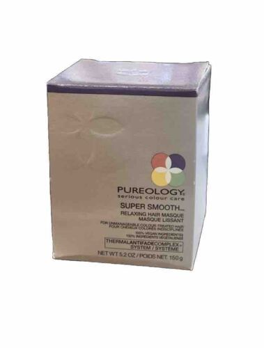 NEW IN BOX!!! PUREOLOGY SUPER SMOOTH RELAXING HAIR MASQUE / MASK 5.2 OZ - $112.16