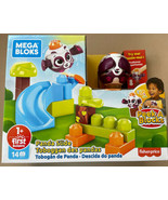 Mega Bloks First Builders 14 Piece Panda Slide Peek A Blocks Fisher-Price - £15.30 GBP