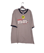 M&amp;M World M&amp;Ms Milk Chocolate Candies T Shirt Heather Gray  Mens 3xl - £13.23 GBP