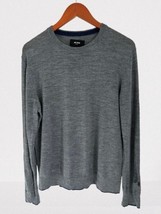 Jack Spade 100% Wool Crewneck Gray Knitted Pullover Sweater Size Med - $26.72