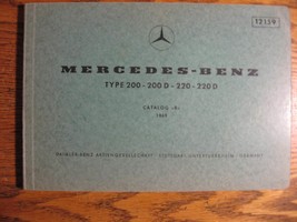 Mercedes-Benz Type 200 220 D Parts Catalog Manual 1968 1969 1970 1971 1972 W115 - $48.51