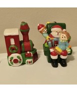 Vintage Christmas 4” Santa Claus w/ Kids + Christmas Train Candles Rare ... - $33.40 CAD