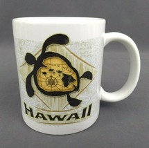 Honu Hawaiian Islands Turtle Map Mug White ABC Stores 2007 Coffee Cup 10 oz - £13.14 GBP