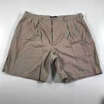 Polo Ralph Lauren Shorts Mens 42 Brown Beige Pleated Cotton Tyler Short Pockets - £14.69 GBP