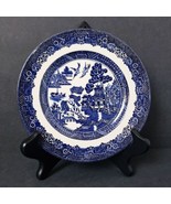 Vintage Johnson Brothers Blue Willow 6.25&quot; Ironstone Dessert Plate - £11.95 GBP