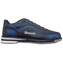 Brunswick Men's Command Black Blue Right Hand Bowling Shoes - $89.95