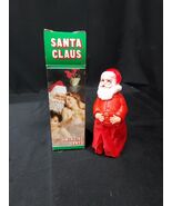 Vintage Naughty Plastic Swinging Santa With Original Box Christmas Gag Gift - $27.21 CAD