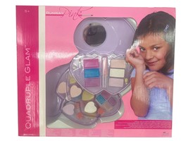 Runway Pink Glam Kids Makeup Kit for Girl Make Up Real Princess Purple Heart - £11.60 GBP