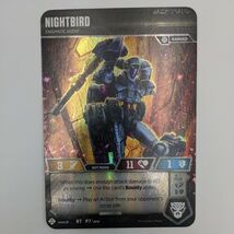 Transformers TCG Card Game Nightbird Foil Promo Card P7 Wave3P - €2,28 EUR