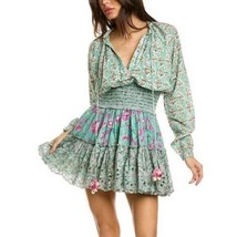 HEMANT &amp; NANDITA Embellished floral-print cotton mini dress XXL - $292.05