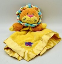 Prestige Sunshine Zoo Lion Lovey Plush Rattle Puppet Yellow Satin Securi... - $21.49